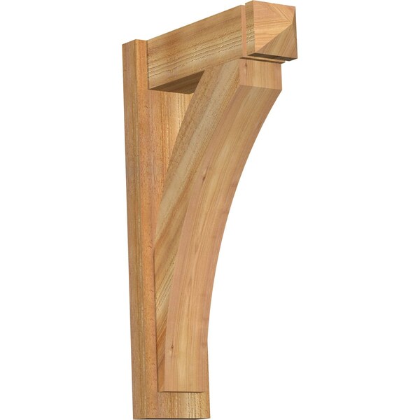 Ekena Millwork Thorton Rough Sawn Arts and Crafts Outlooker, Western Red Cedar, 6"W x 18"D x 30"H OUT06X18X30THR03RWR - main